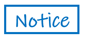 Graphic with word "notice" 